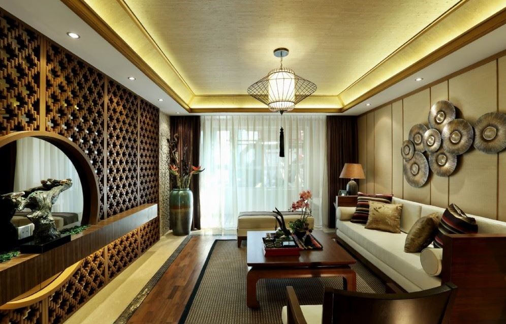 普洱室内装修万利园110平方米三居-东南亚风格室内设计家装案例