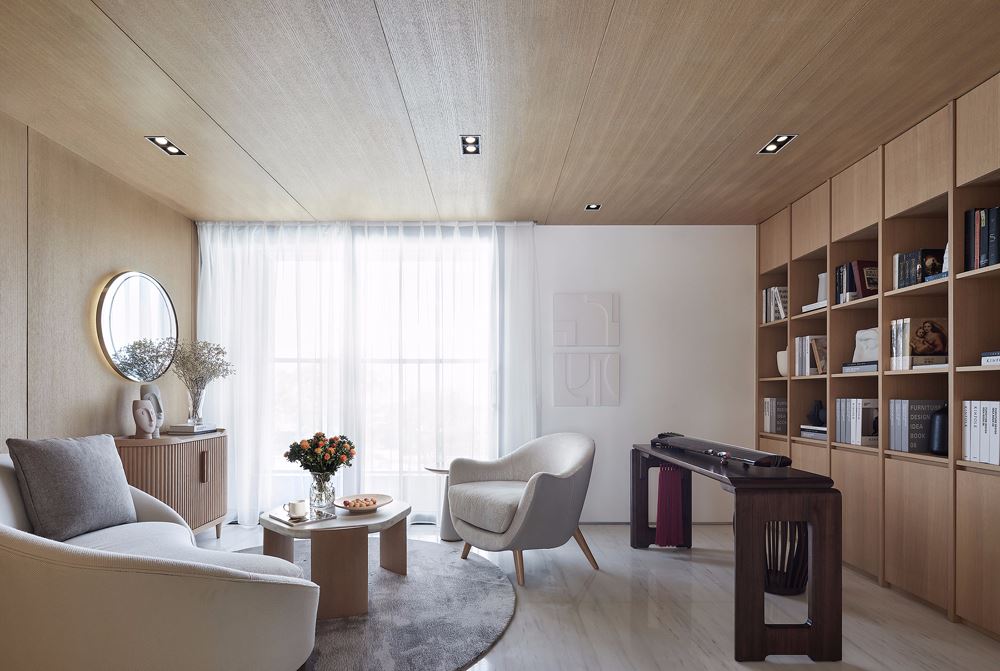 普洱装修设计华夏印象160平米四居-现代简约风格室内家装案例效果图