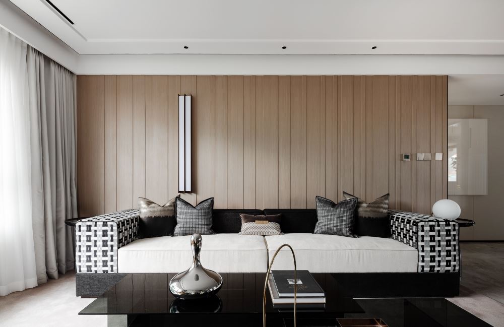 普洱室内装修星河雅居115平米三居-现代简约风格室内设计家装案例