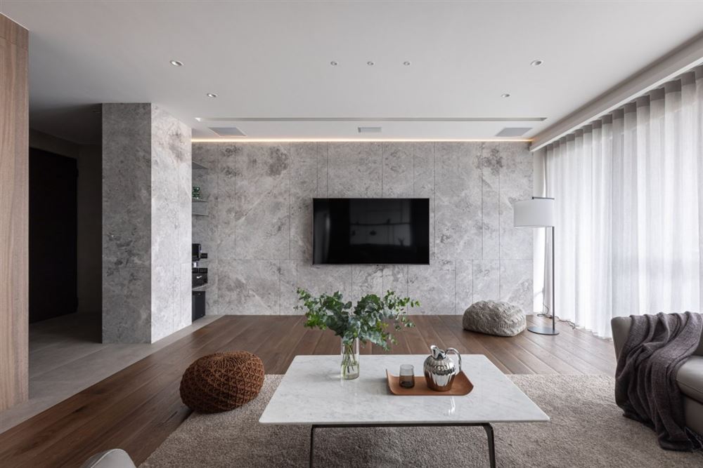 普洱室内装修美的君兰江山168平方米四居-现代简约风格室内设计家装案例