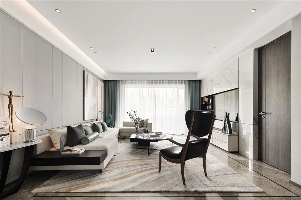 普洱室内装修美的君兰江山176平米四居-现代轻奢风格室内设计家装案例