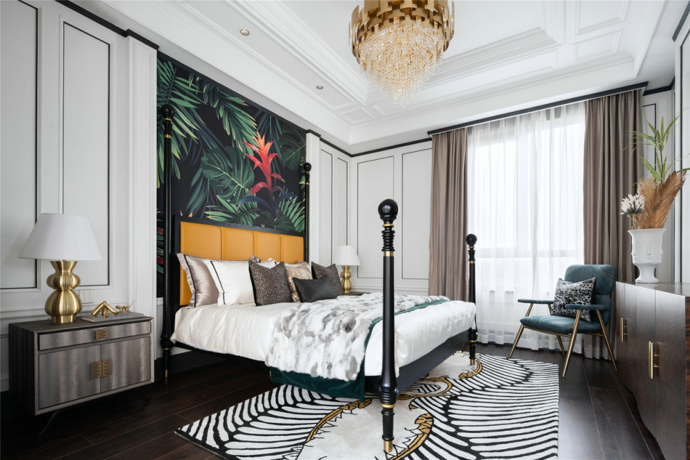 欧式古典风格别墅室内设计家装案例-卧室